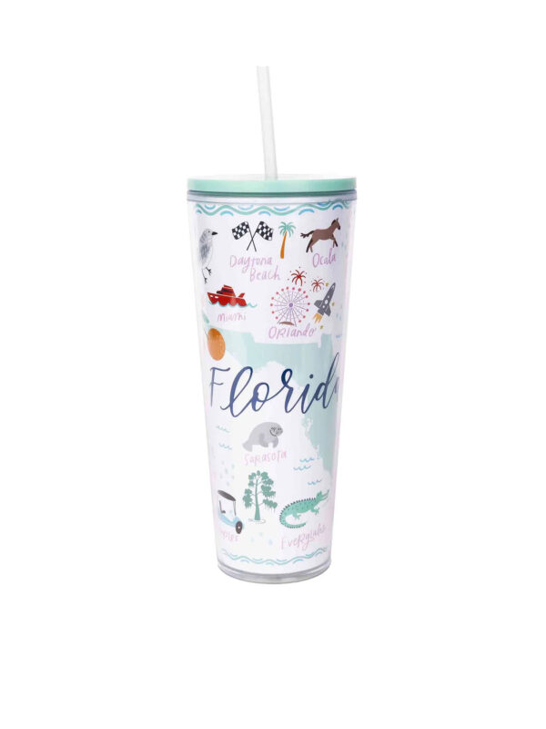 24oz Straw Florida Tumbler