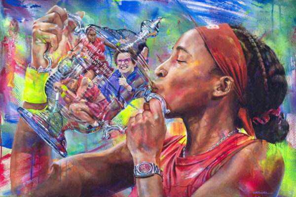 Kyle Lucks: "Coco Gauff" 6.67" x 10x Print