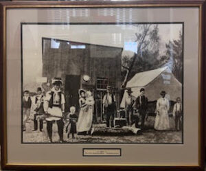 Framed Photograph of the First Hardware Store, Clematis Avenue (1894)